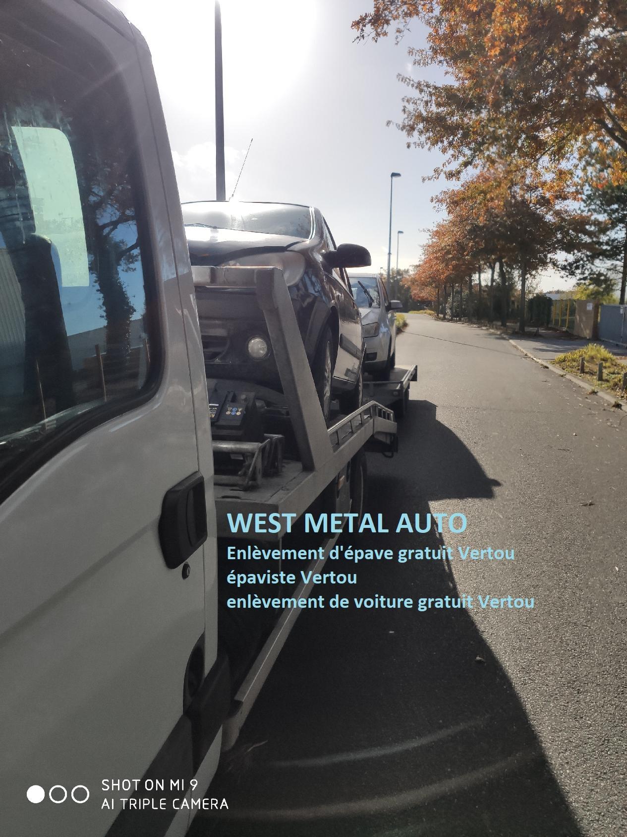 West metal auto enlevement d epave gratuit vertou enlevement epave vertou epaviste vertou reprise voiture casse vertou